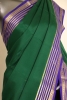 Contrast Classic Pure Mysore Crepe Silk Saree